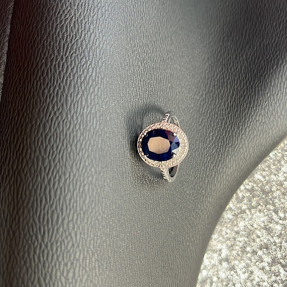 Sterling silver sapphire ring. New WOT, never used